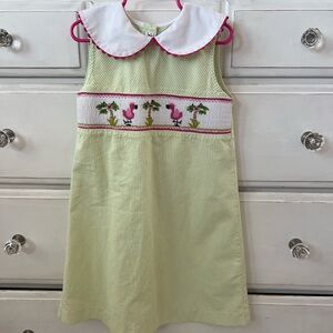 Adorable Kids Dress with Flamingo Design